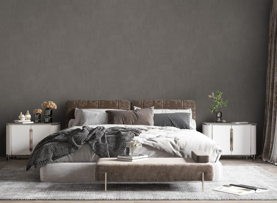 Виниловые обои WallSecret Boho 8846-16 серые 1,06х10,05 м, превью