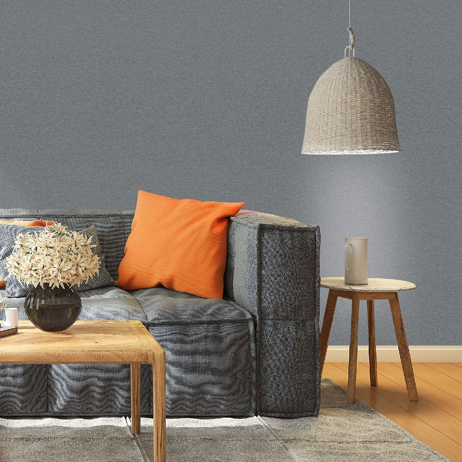 Обои флизелиновые Vilia wallpaper Деним под покраску 1,06х25 м, белый, предпросмотр