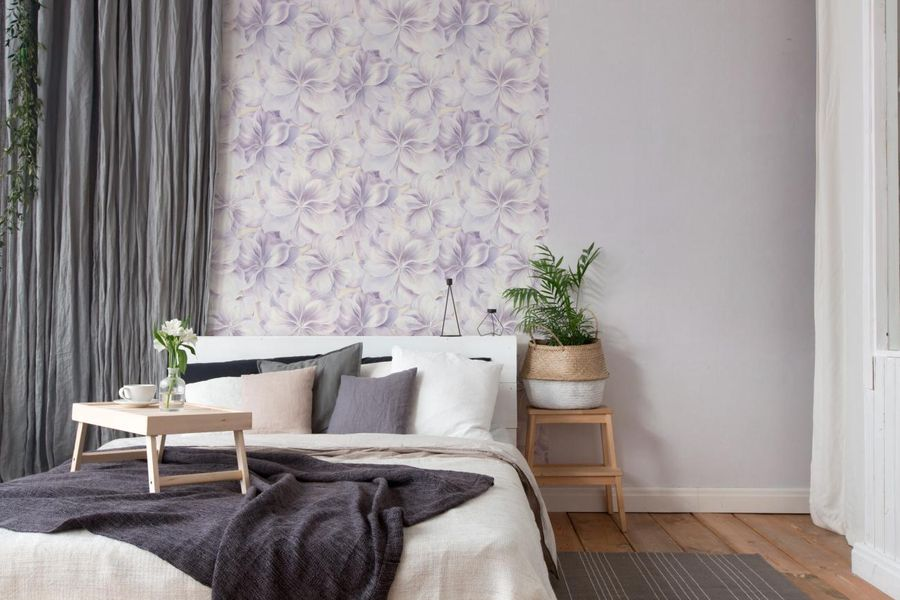 Обои флизелиновые голубые Palitra Home Nimfa HC72273-44 1,06Х10,05 м, превью