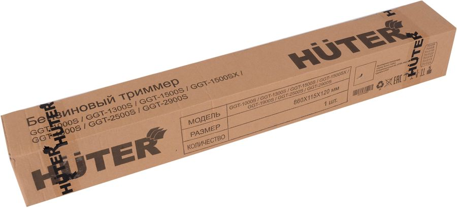 Триммер бензиновый HUTER 1,2лс, GGT-1500SX, предпросмотр