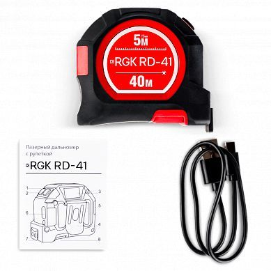 Лазерный дальномер RGK RD-41, 40 м, превью