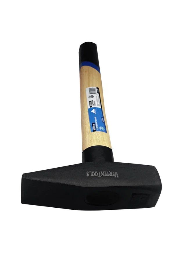 Слесарный молоток VERTEXTOOLS 800 г, квадратный боек, деревянная рукоятка 10-15-800, предпросмотр