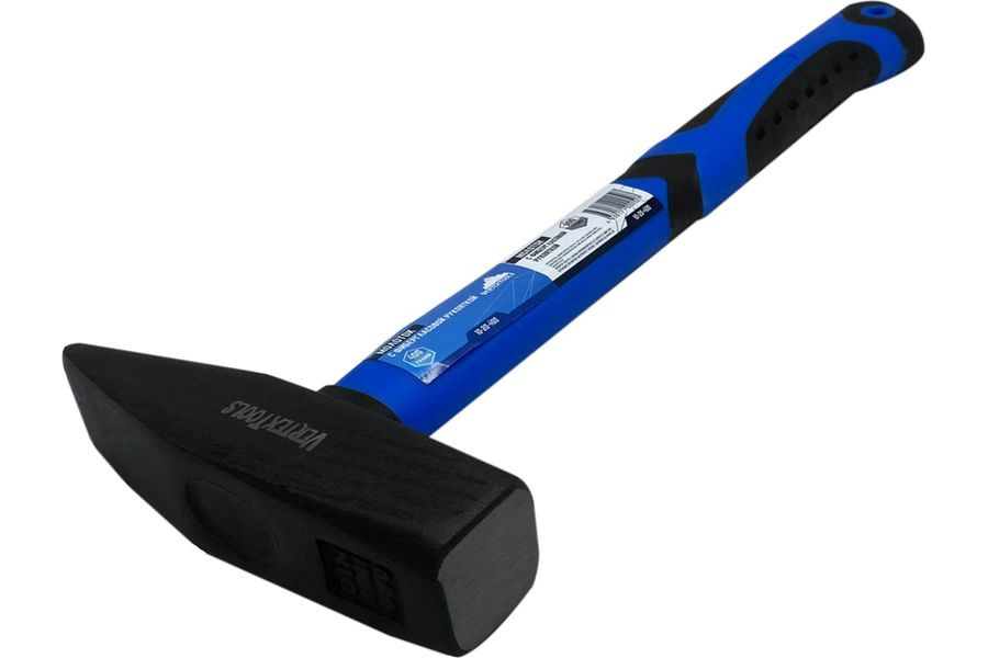 Слесарный молоток VERTEXTOOLS 400 г, фибергласовая обрезиненная рукоятка 10-20-400, предпросмотр
