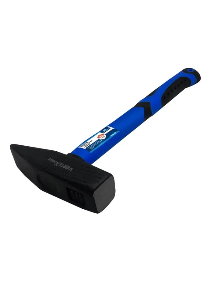 Слесарный молоток VERTEXTOOLS 600 г, фибергласовая обрезиненная рукоятка 10-20-600, превью