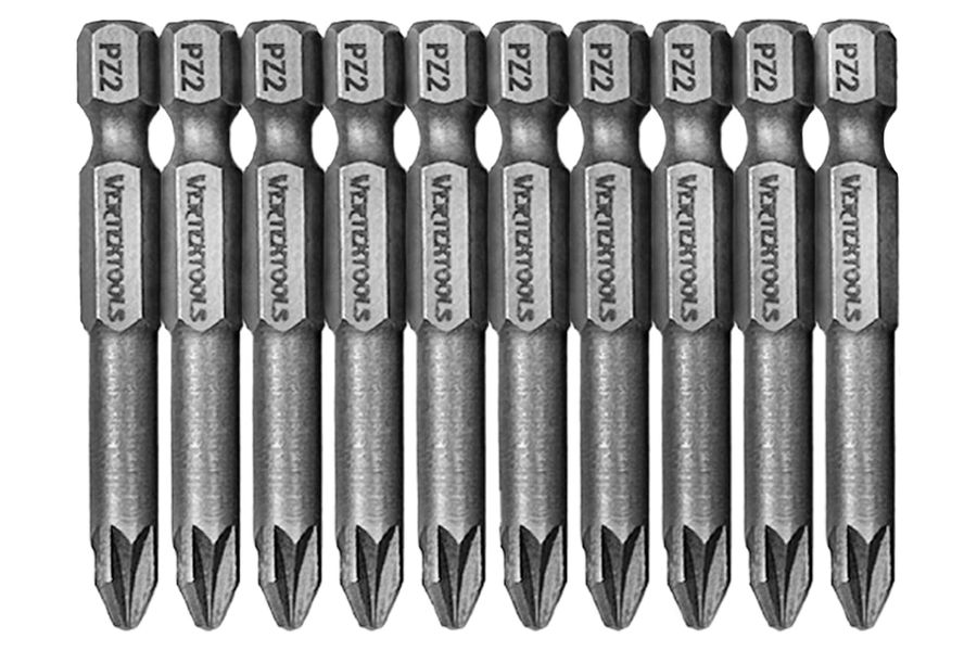 Набор бит PZ2х50 10 шт VERTEXTOOLS БТ-PZ2-50, предпросмотр