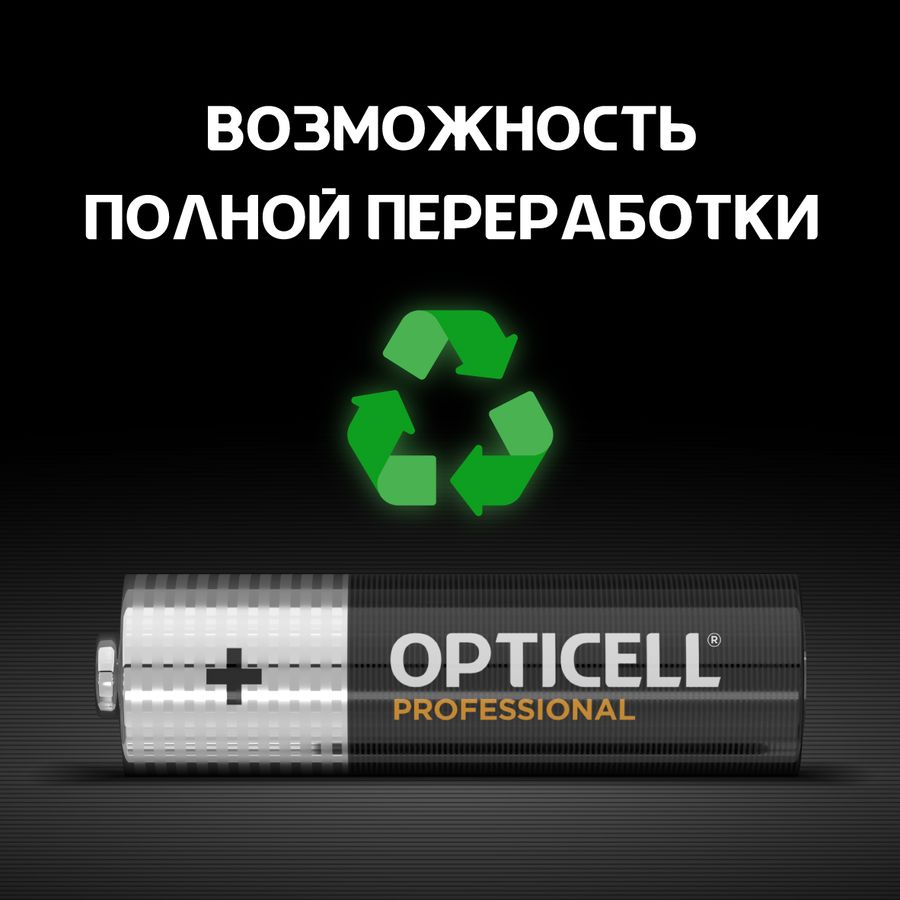 Батарейки алкалиновые 6AA/LR6 Professional Opticell, превью