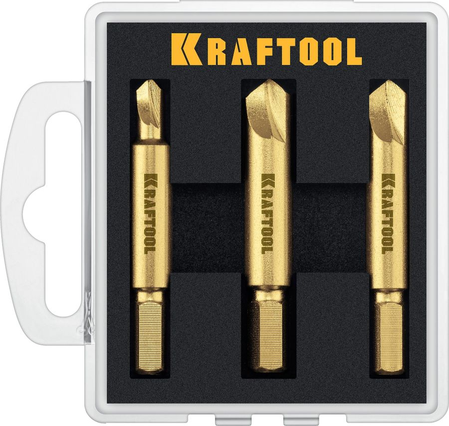 Набор экстракторов KRAFTOOL для выкручивания крепежа,3 предмета, превью