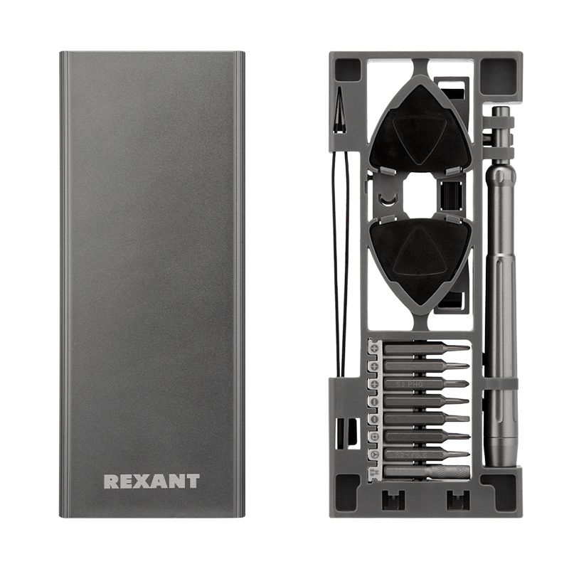 Набор отверток для точных работ REXANT XA-04, 24 предмета, предпросмотр