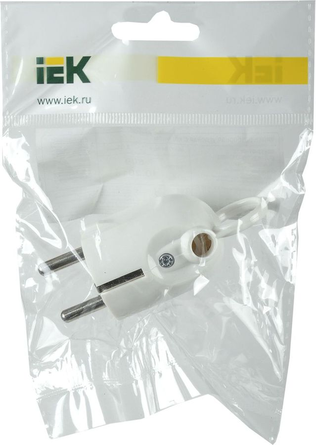 Вилка сетевая IEK ВПу11-01-Ст 250 В 16 А белая, превью