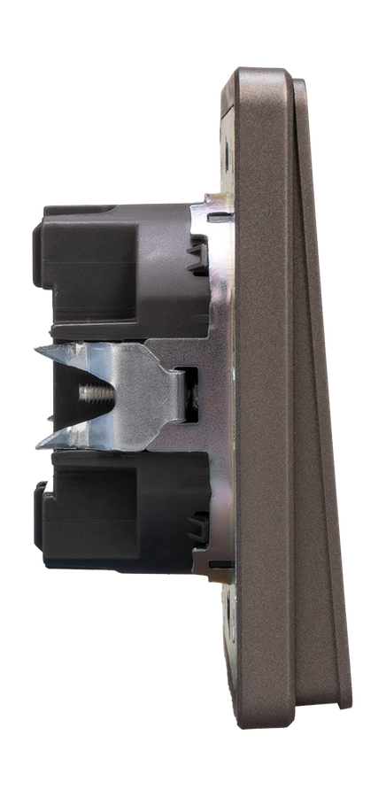 Выключатель 1-клавишный Kranz Round KR-78-0705-2 титан, превью