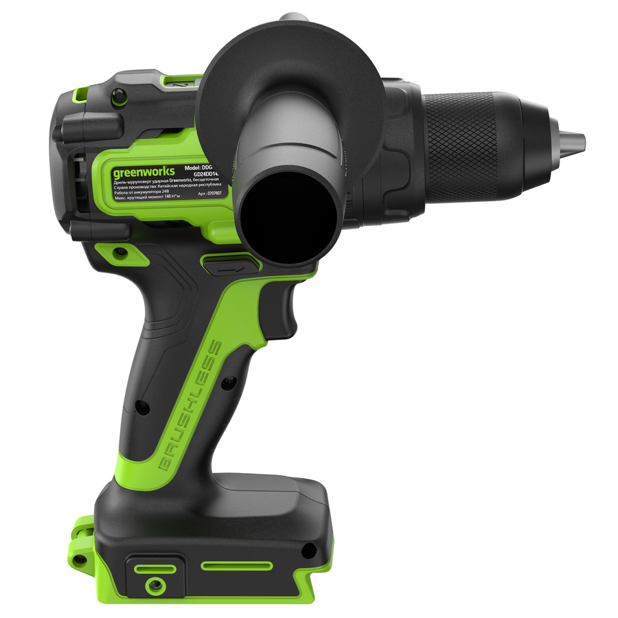 Дрель-шуруповерт ударная аккумуляторный GREENWORKS GD24DD140 24V 2x4Ач ЗУ, превью