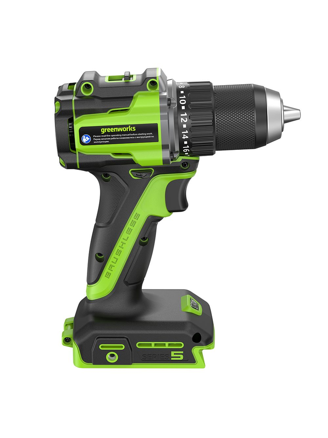 Дрель-шуруповерт аккумуляторный GREENWORKS DD560 24V 1х2Ач ЗУ, превью