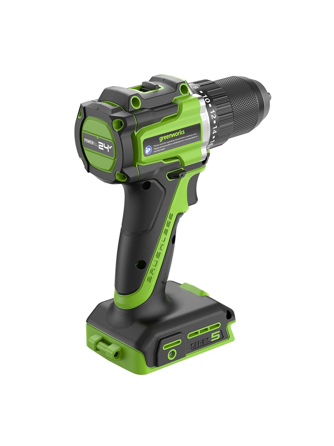 Дрель-шуруповерт аккумуляторный GREENWORKS DD560 24V 1х2Ач ЗУ, превью