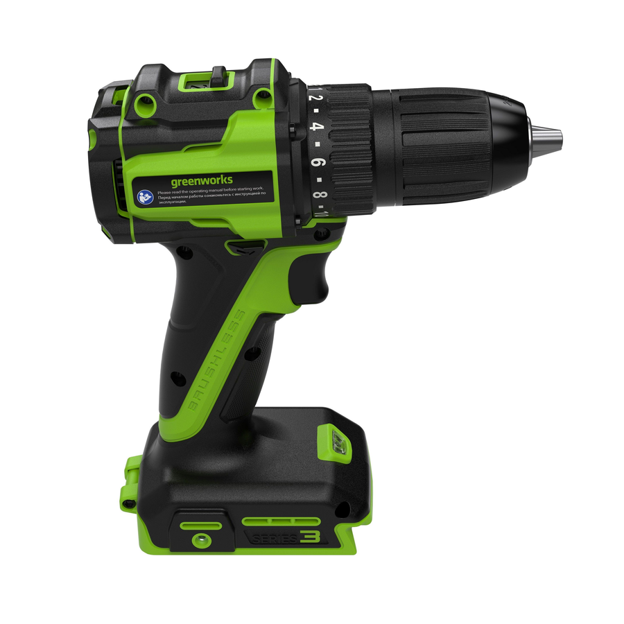 Дрель-шуруповерт аккумуляторный GREENWORKS DD345 24V 1х2Ач ЗУ, превью