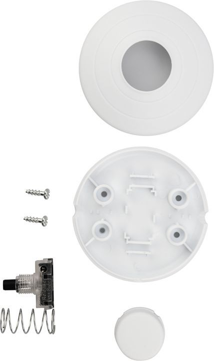 Выключатель-кнопка 250V 2А ON-OFF белый (напольный - для лампы) REXANT, превью