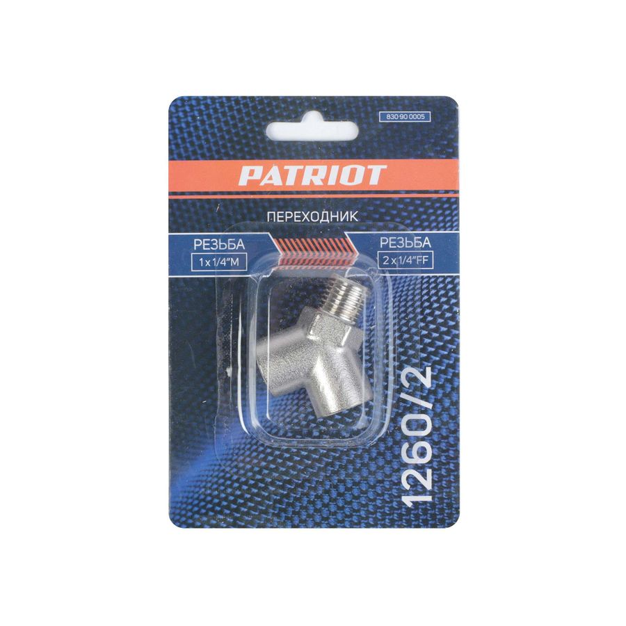 Переходник PATRIOT 1260/2 (Y – образный 1/4"MFF), предпросмотр