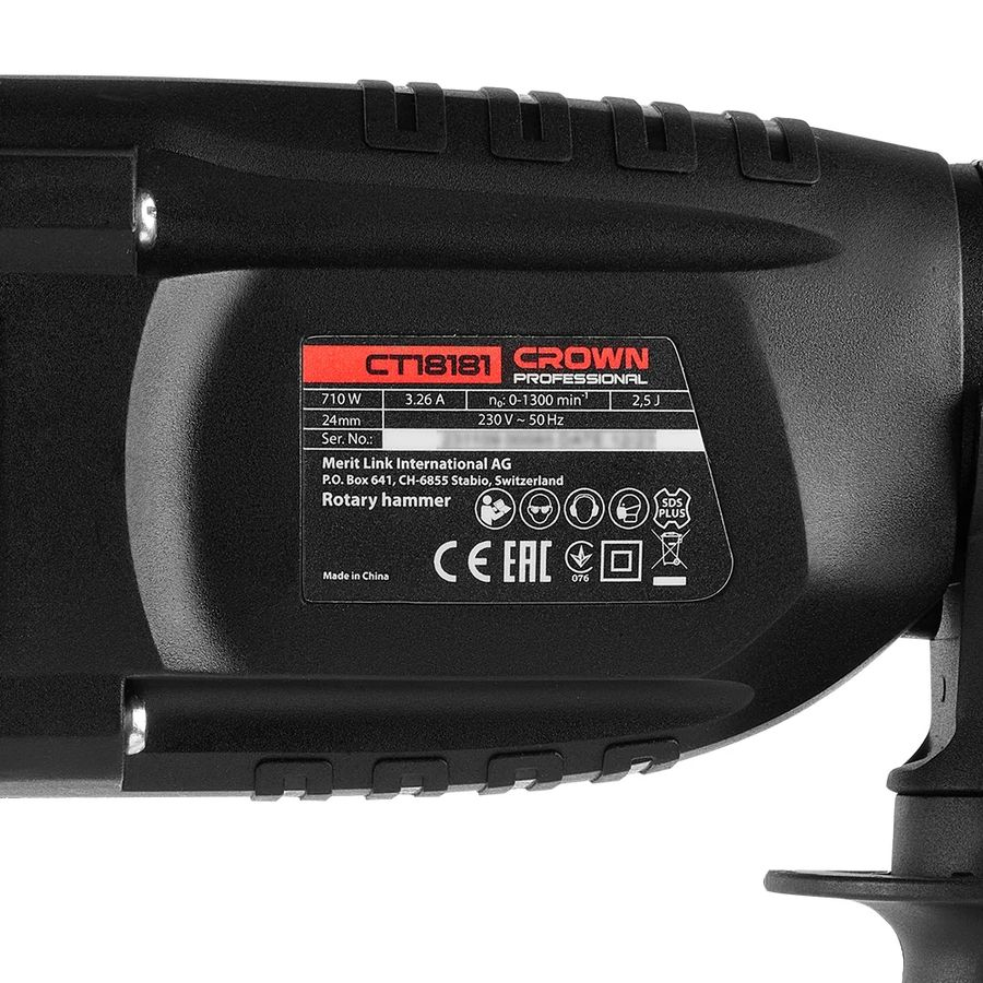 Перфоратор электрический CROWN CT18181 BMC 710 Вт, предпросмотр