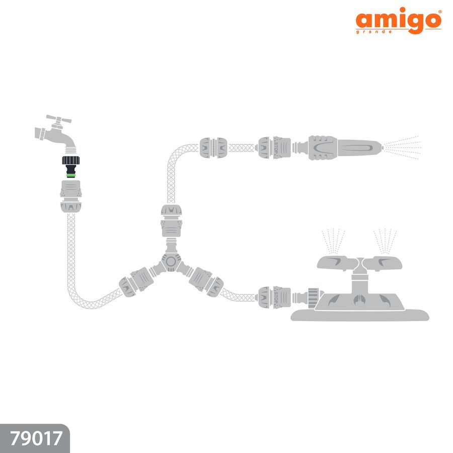 Адаптер AMIGO с внешней резьбой 3/4", 79017, превью