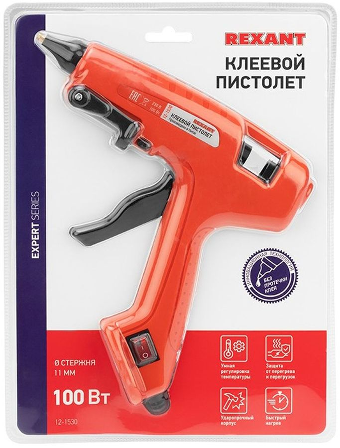 Клеевой пистолет REXANT 100 Вт, предпросмотр