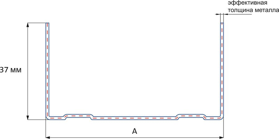 Профиль направляющий из оцинкованной стали Gyproc Ультра ПС 3000х50х0,6 мм, превью