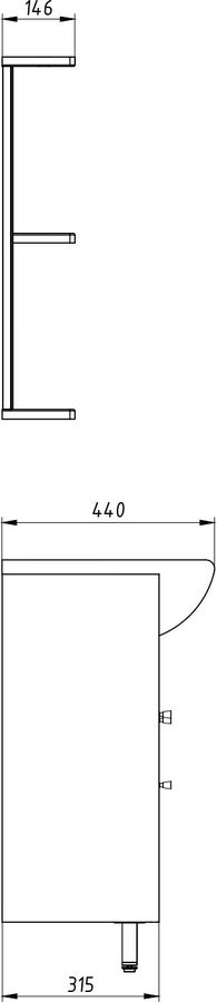 Раковина мебельная SANTEK Балтика 60 1.WH11.0.246 60 см белая, превью