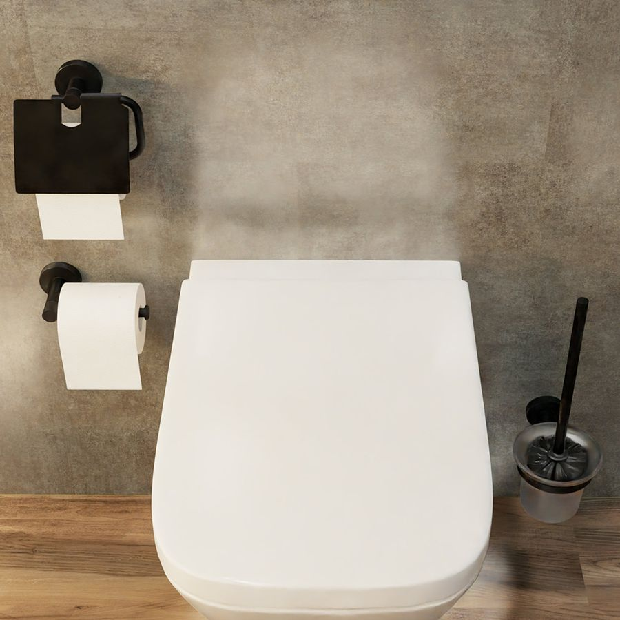 Ерш для туалета черный comfort black, предпросмотр
