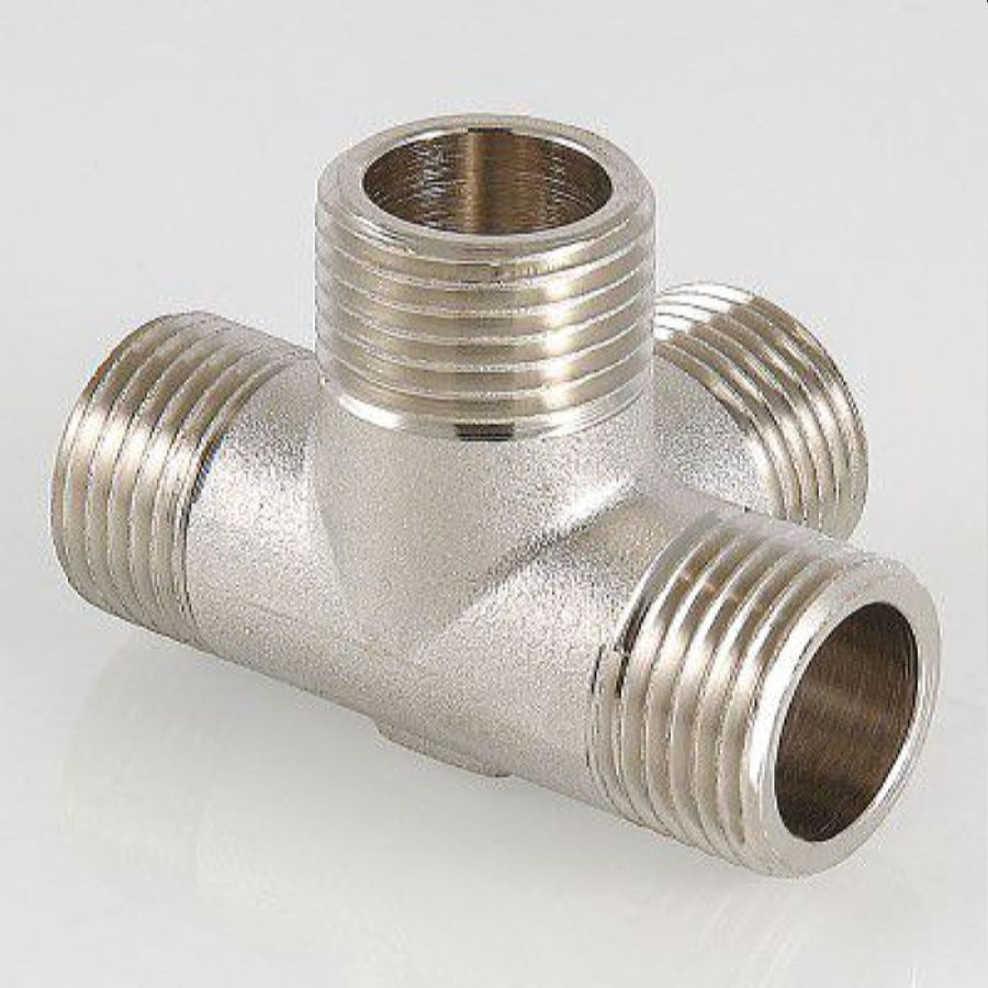 Резьбовой фитинг латунь VALTEC 1/2" крестовина двухплоскостная, превью