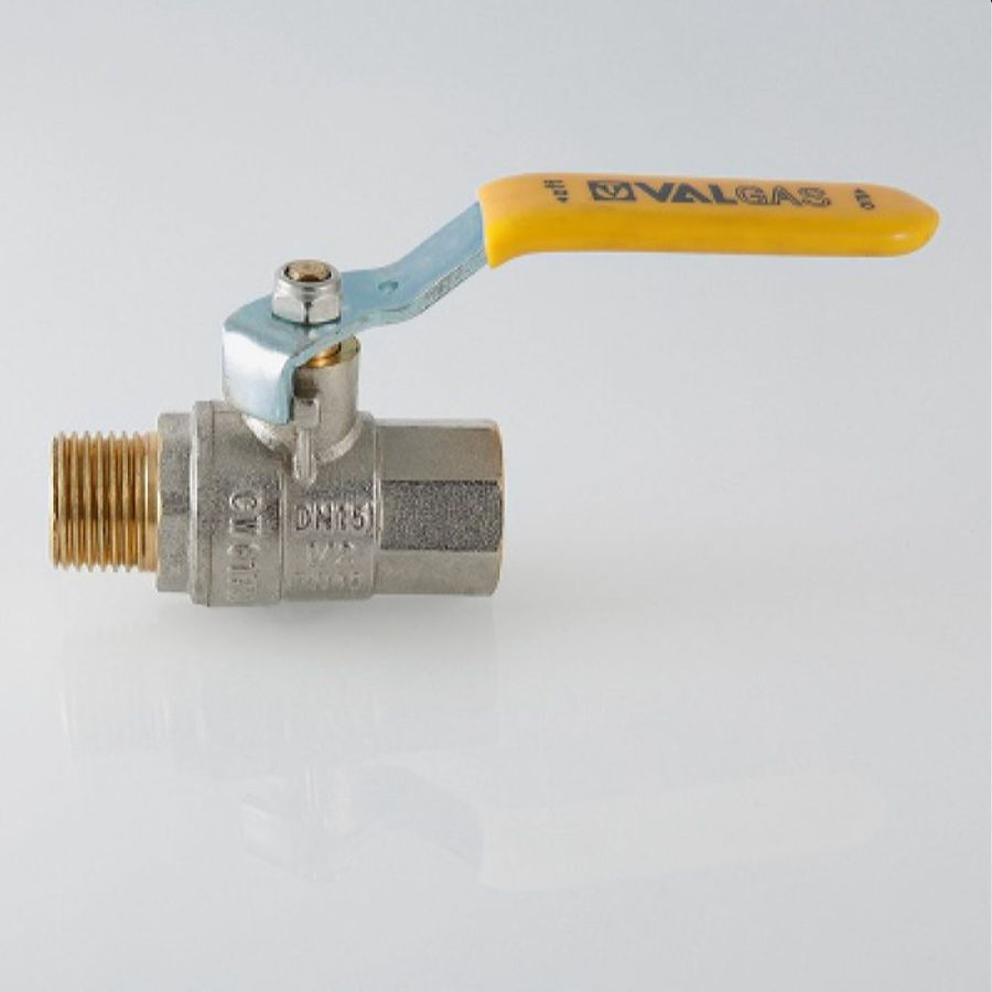 Кран шаровой латунь никелированный VALTEC VALGAS VT.272 1/2", предпросмотр