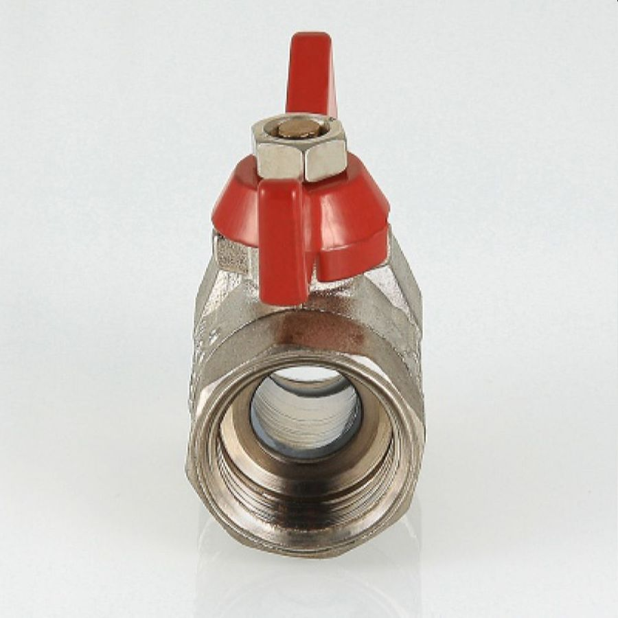 Кран шаровый латунь никелированный VALTEC COMPACT VT.092 3/4", предпросмотр