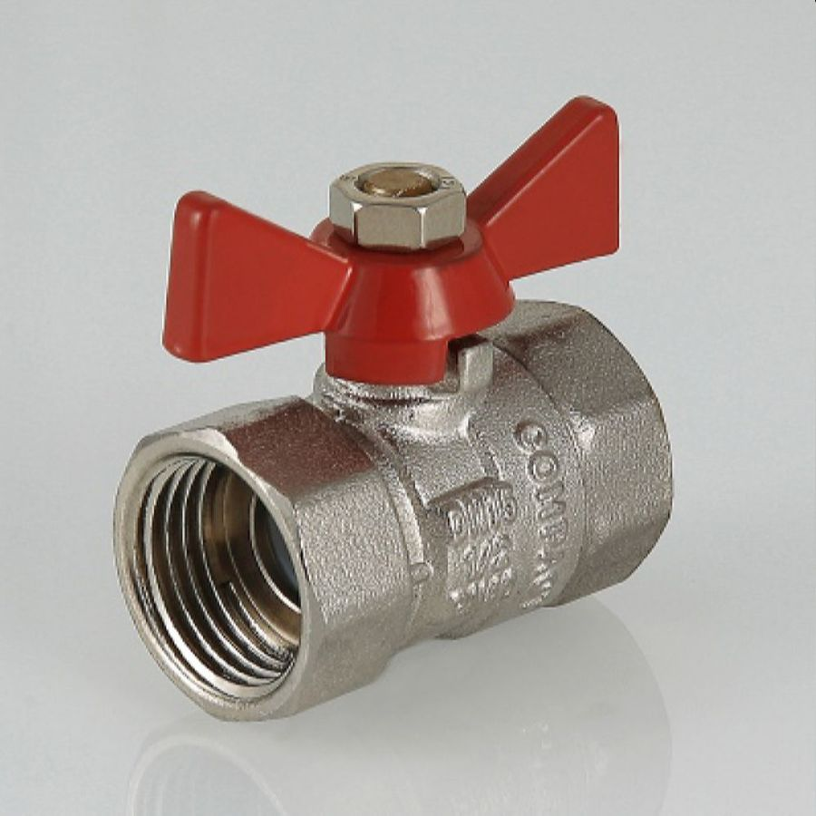 Кран шаровый латунь никелированный VALTEC COMPACT VT.092 3/4", превью