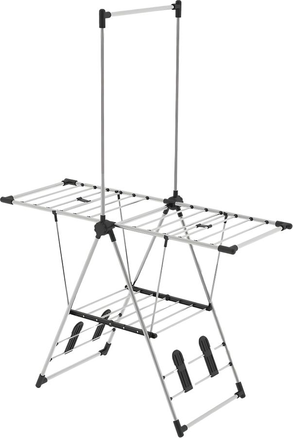 Сушилка для белья стальная JOY Home 110х66 см, черный, предпросмотр
