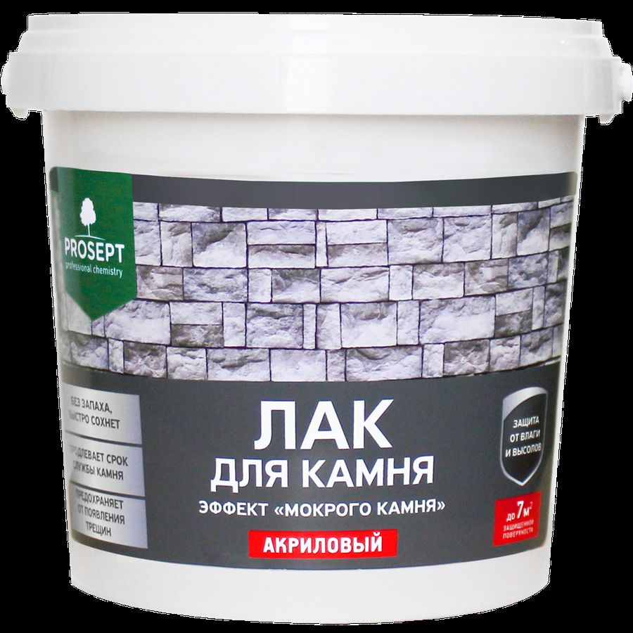 Лак PROSEPT Для камня, от плесени и мха 0,9л, превью