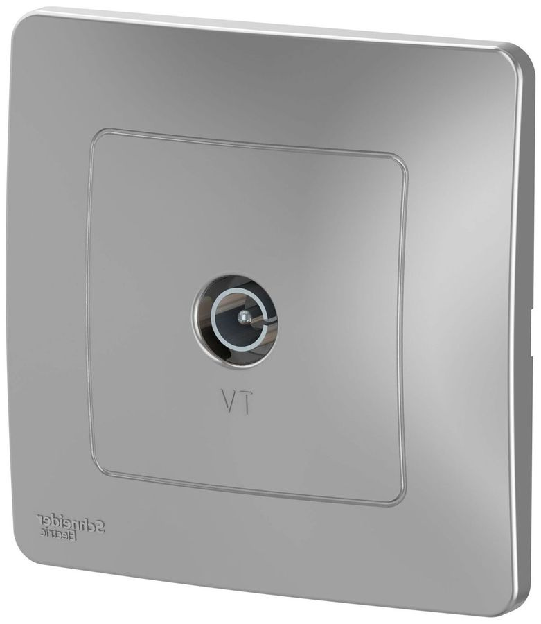 Розетка TV 1 пост Schneider Electric BLANCA алюминий, превью