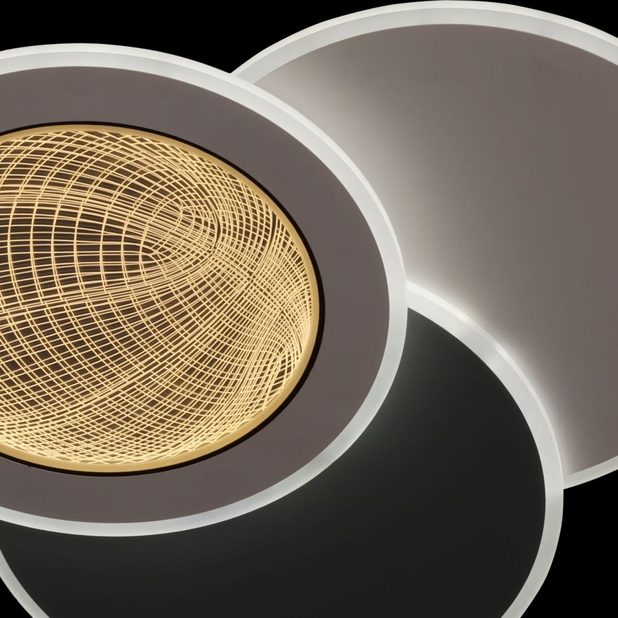 Люстра Норден 118W LED 220 V (пульт) белая, превью
