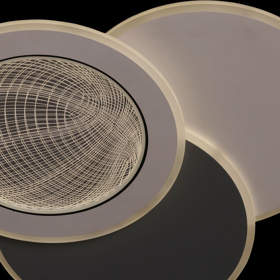 Люстра Норден 118W LED 220 V (пульт) белая, превью