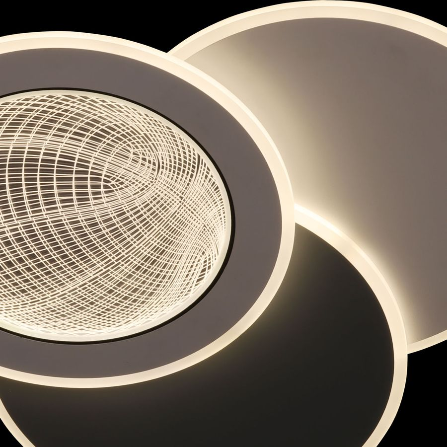 Люстра Норден 118W LED 220 V (пульт) белая, превью