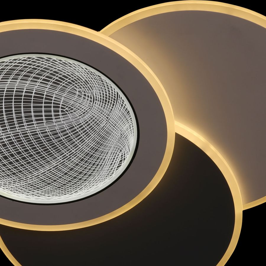 Люстра Норден 118W LED 220 V (пульт) белая, предпросмотр
