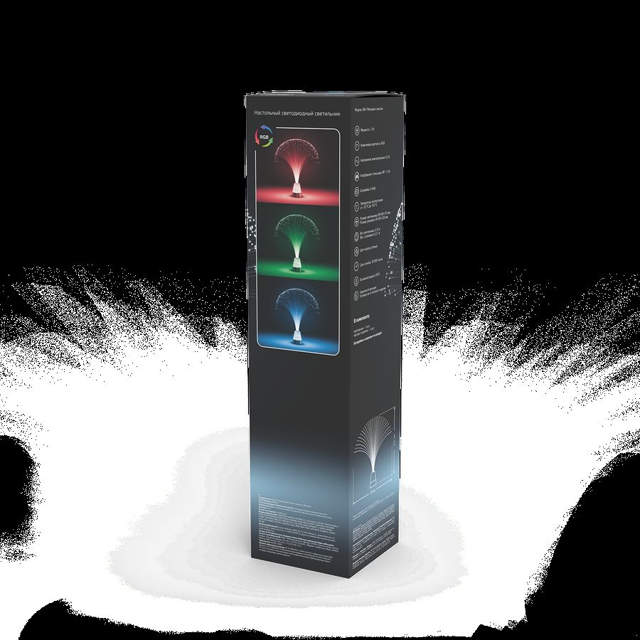 Настольный светильник Gauss 1W RGB FIBER LIGHT 3xAAA 315mm белый LED 1/12, превью