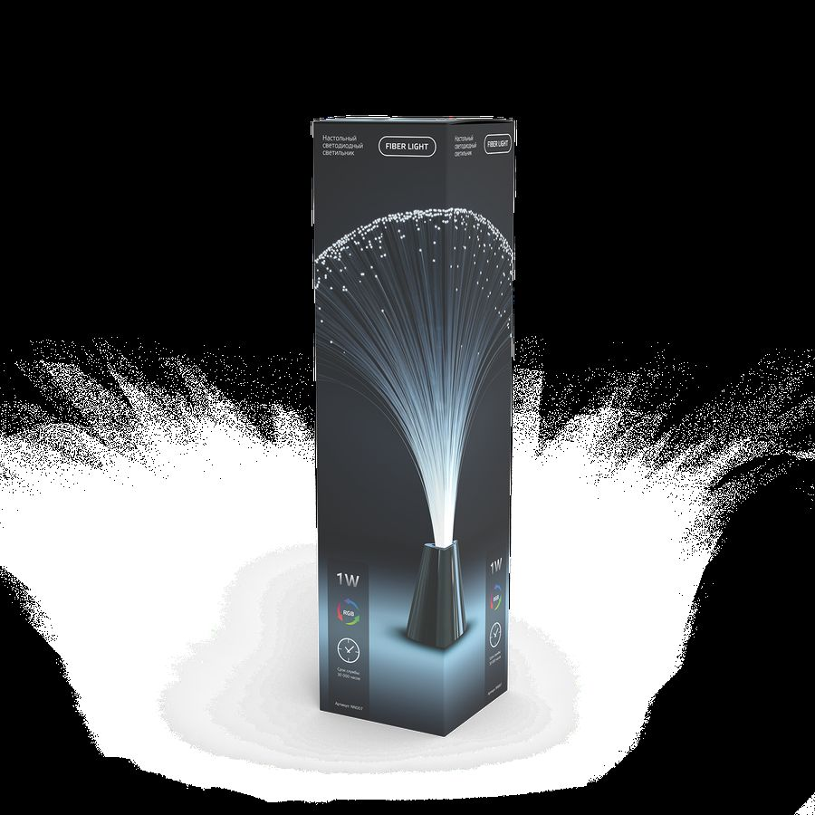 Настольный светильник Gauss 1W RGB FIBER LIGHT 3xAA 340mm серебро LED 1/12, предпросмотр