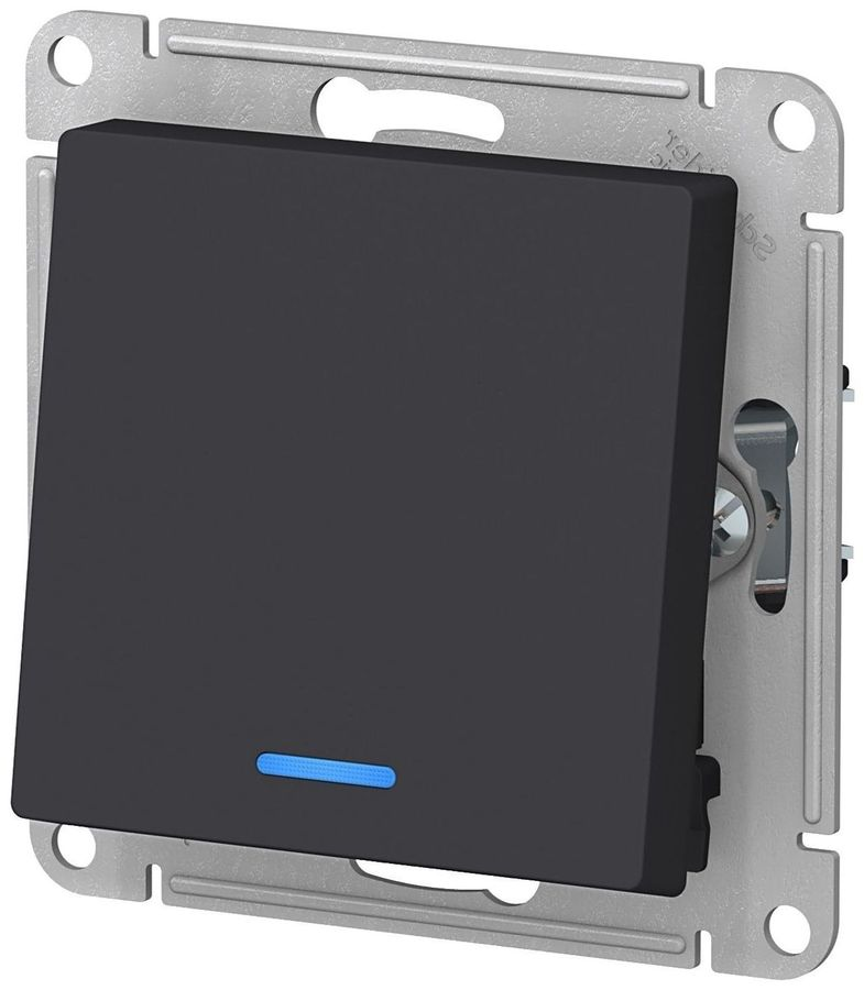 Переключатель 1-клавишный Schneider Electric Atlas Design ATN001063 карбон, предпросмотр