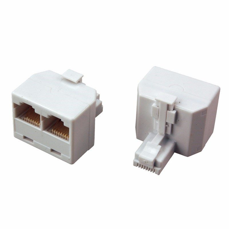 Переходник сетевой LAN REXANT штекер 8Р8С (RJ-45) -2 гнезда 8Р8С (RJ-45), превью