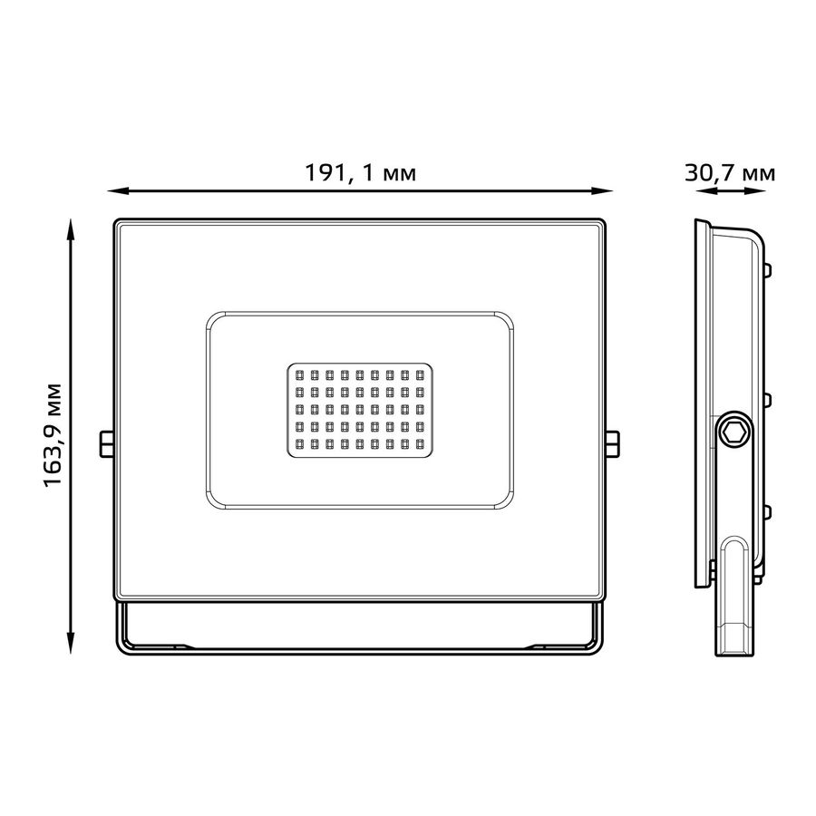 Прожектор светодиодный GAUSS Elementary G2 70W 6300lm IP65 6500К черный, превью