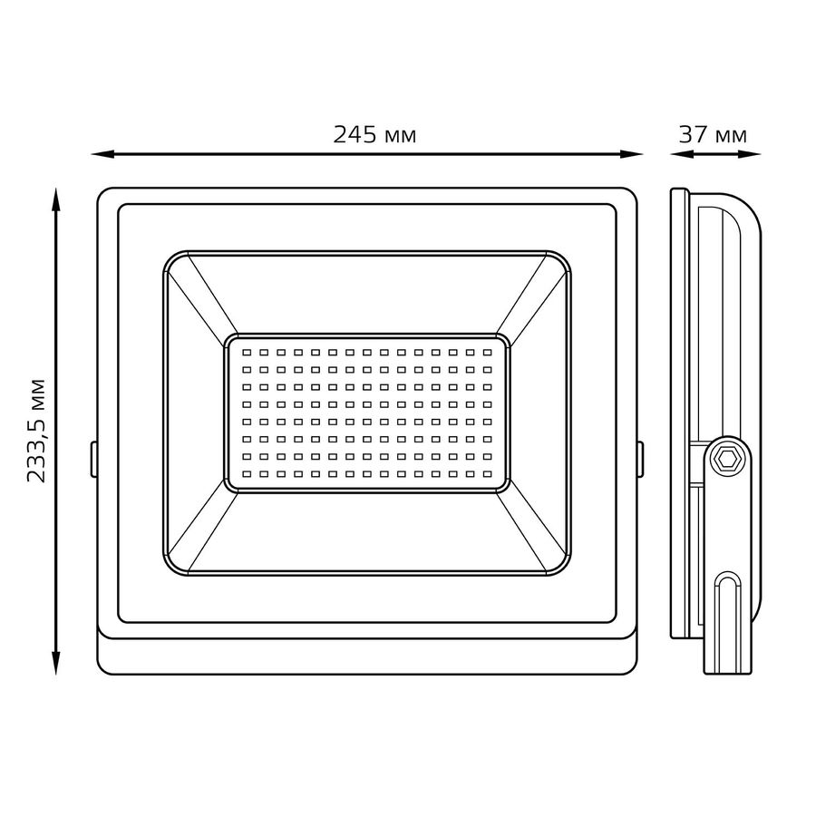 Прожектор светодиодный Gauss Elementary G2 100W 9000lm IP65 6500К черный, превью