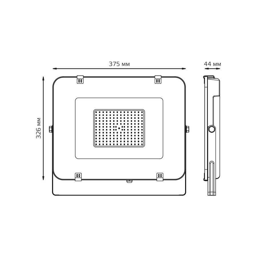 Прожектор светодиодный GAUSS Elementary G2 150W 13500lm IP65 6500К черный, превью