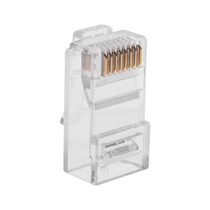 Разъем RJ-45(8P8C) REXANT под витую пару UTP CAT 6 с вставкой упак 50 шт, предпросмотр