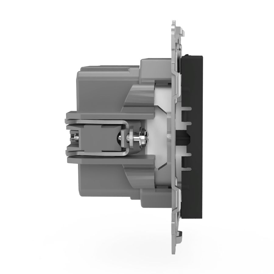 Розетка USB 2 поста TOKOV ELECTRIC PIXEL карбон, превью