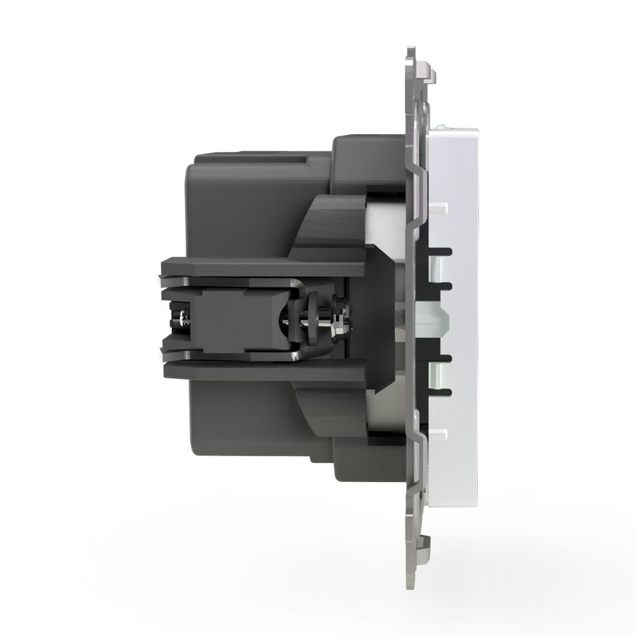 Розетка USB 2 поста TOKOV ELECTRIC PIXEL перламутр, предпросмотр