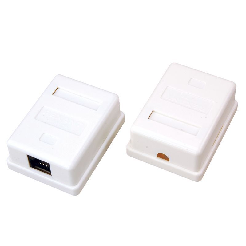 Розетка сетевая LAN REXANT на стену 1 гнездо 8Р8С (RJ-45) CAT 5e, предпросмотр