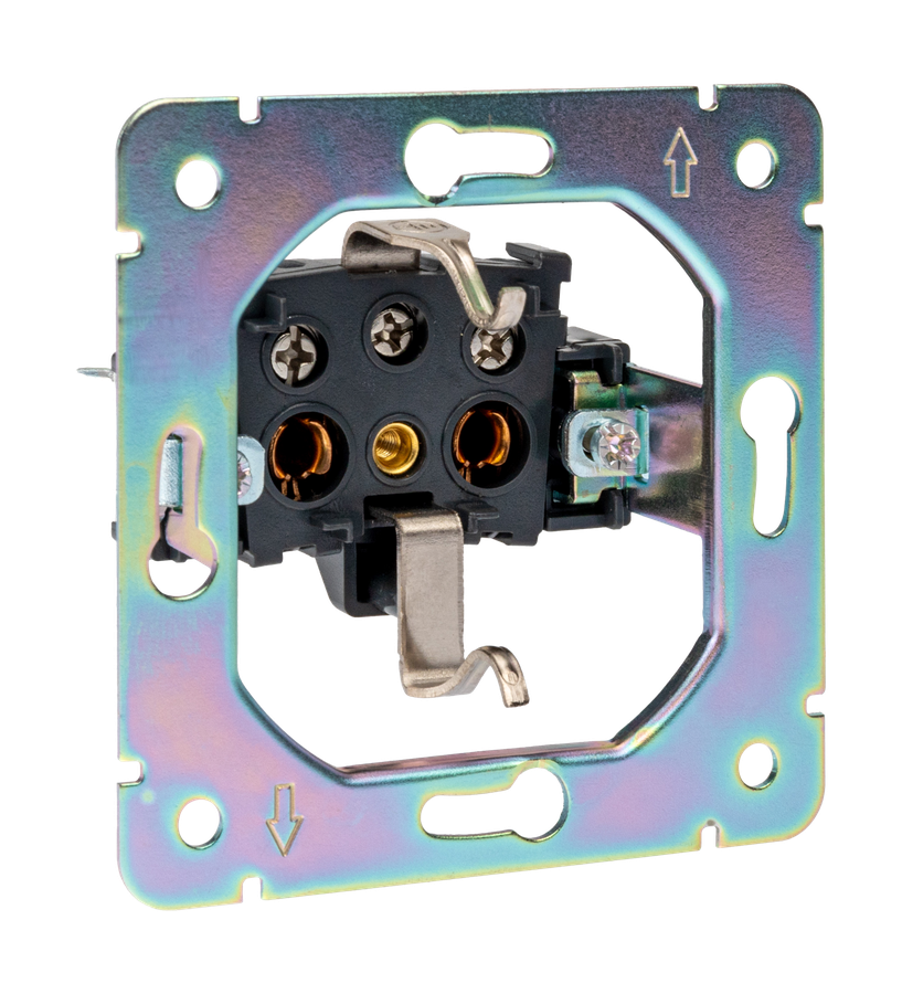 Розетка электрическая 1 пост Kranz Strong KR-78-0702-5 антрацит, превью