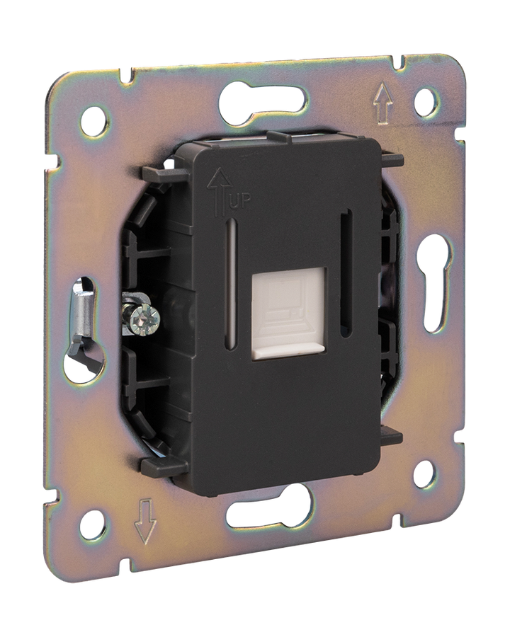 Розетка RJ-45 1 пост Kranz Round перламутр, превью